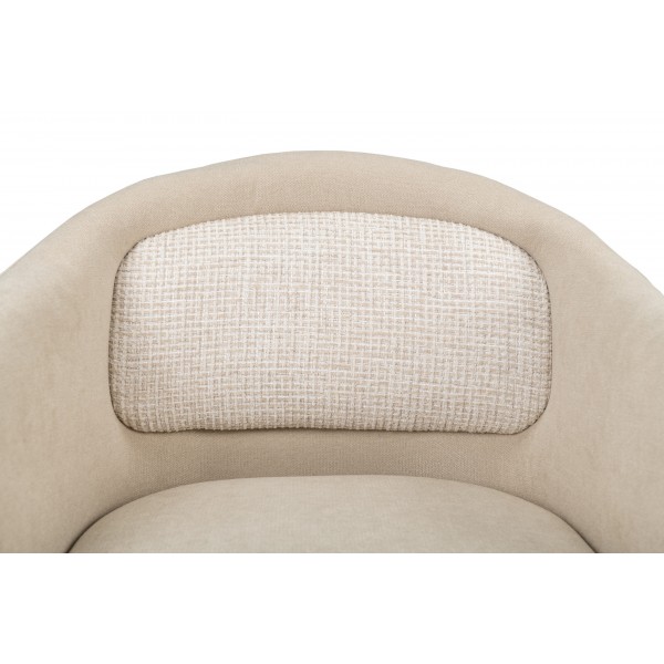 Стілець M-242 кокосове молоко + чорний