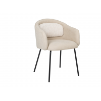 Стілець M-242 кокосове молоко + чорний