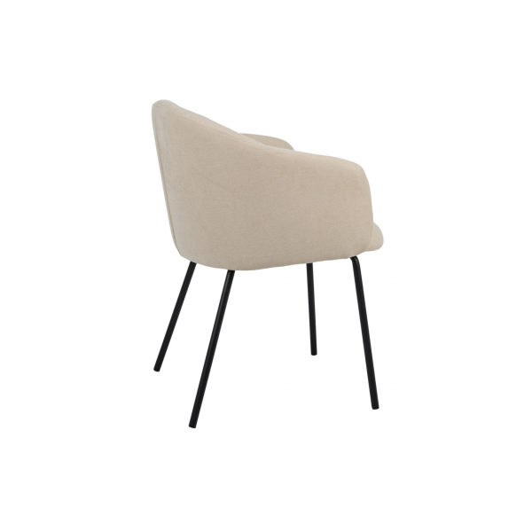 Стілець M-242 кокосове молоко + чорний