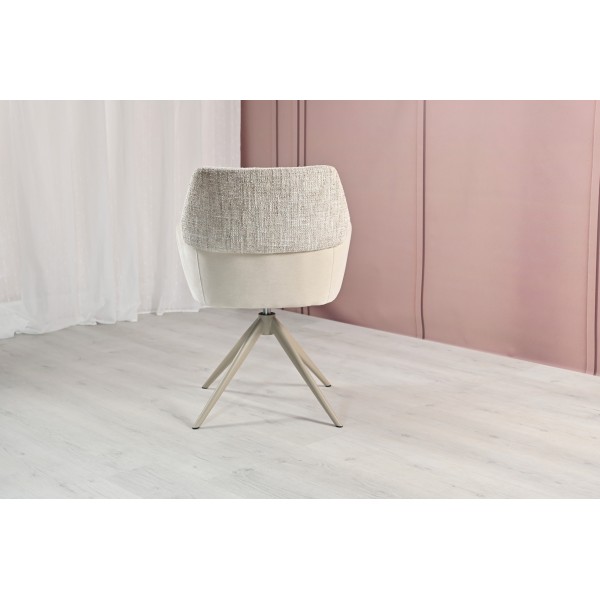 Стілець поворотний R-165 тофу + капучино