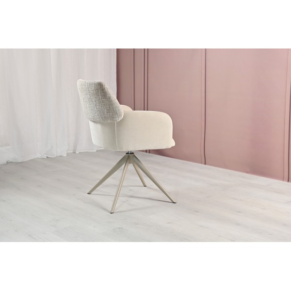 Стілець поворотний R-165 тофу + капучино