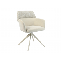 Стілець поворотний R-165 тофу + капучино