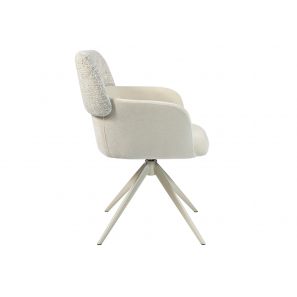 Стілець поворотний R-165 тофу + капучино