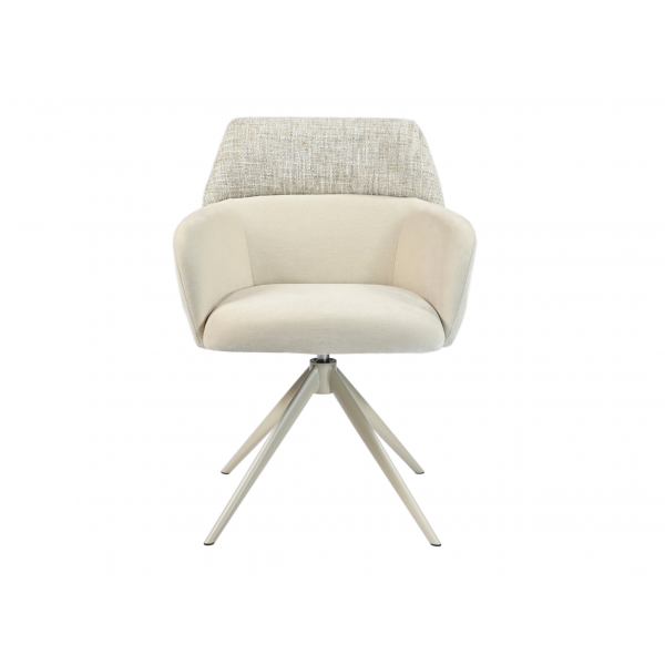 Стілець поворотний R-165 тофу + капучино