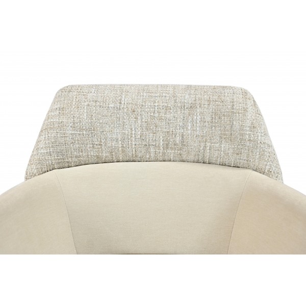 Стілець поворотний R-165 тофу + капучино