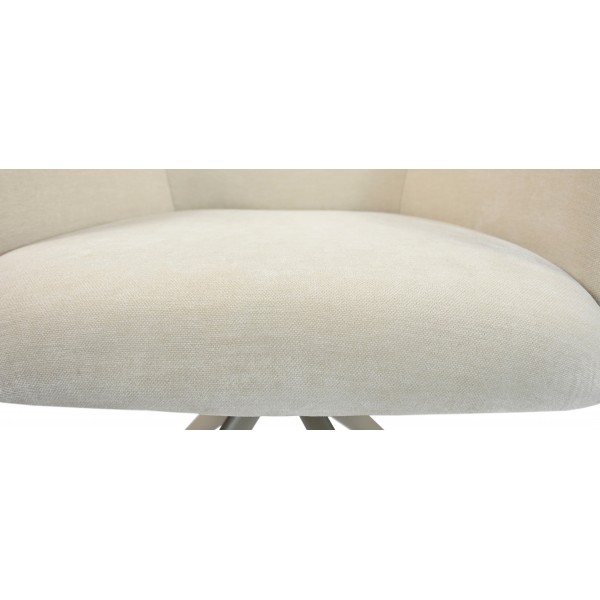 Стілець поворотний R-165 тофу + капучино