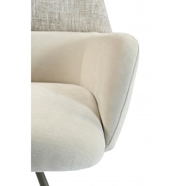 Стілець поворотний R-165 тофу + капучино