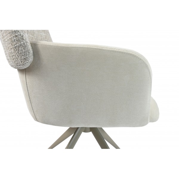 Стілець поворотний R-165 тофу + капучино