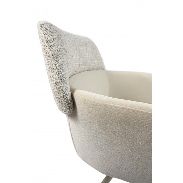 Стілець поворотний R-165 тофу + капучино