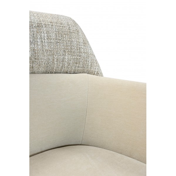 Стілець поворотний R-165 тофу + капучино