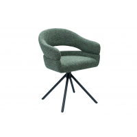 Стілець поворотний R-180 зелений мох + чорний