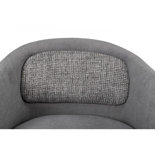 Стілець M-242 туманний сірий + чорний