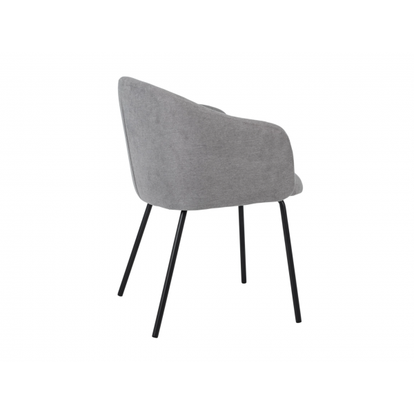 Стілець M-242 туманний сірий + чорний