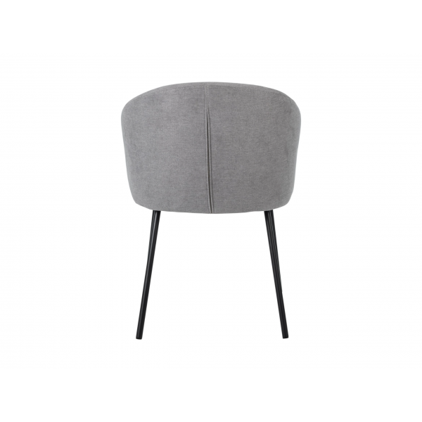 Стілець M-242 туманний сірий + чорний