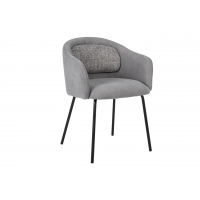 Стілець M-242 туманний сірий + чорний