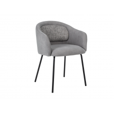 Стілець M-242 туманний сірий + чорний