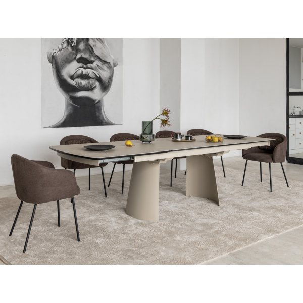 Стілець M-242 шоколадний + чорний