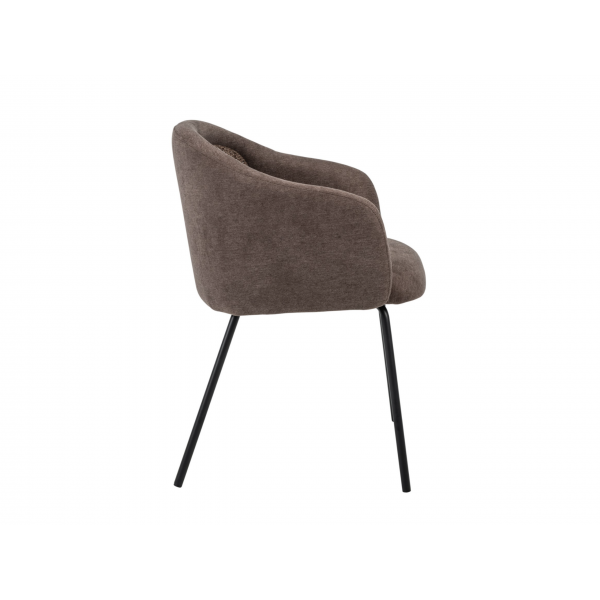 Стілець M-242 шоколадний + чорний