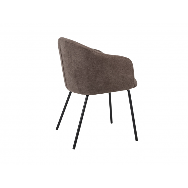 Стілець M-242 шоколадний + чорний