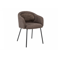 Стілець M-242 шоколадний + чорний