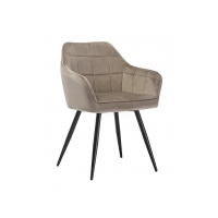 Стілець M-62 капучино велюр + чорний