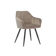 Стілець M-62 капучино велюр + чорний