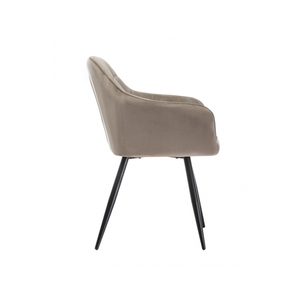 Стілець M-62 капучино велюр + чорний