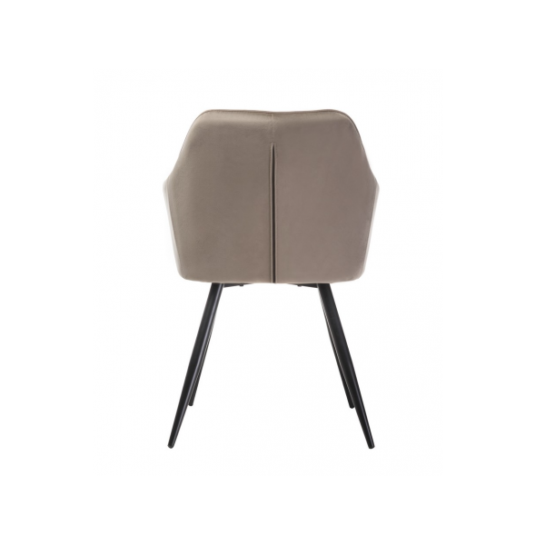 Стілець M-62 капучино велюр + чорний