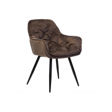 Стілець M-65 коричневий велюр + чорний