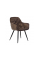 Стілець M-65 коричневий велюр + чорний