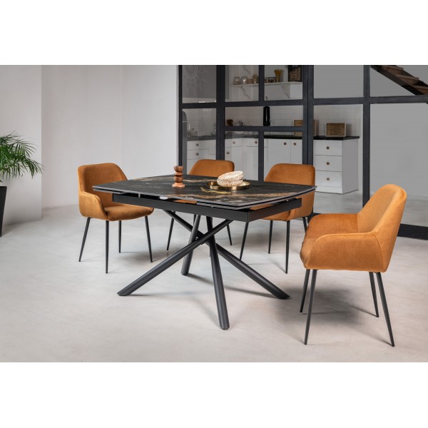 Стілець M-220 карамель + чорний