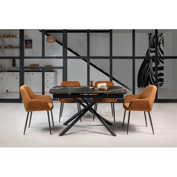 Стілець M-220 карамель + чорний