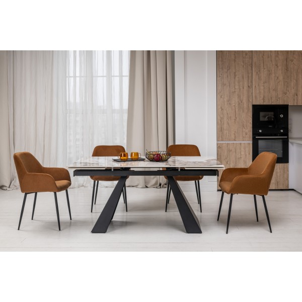 Стілець M-220 карамель + чорний