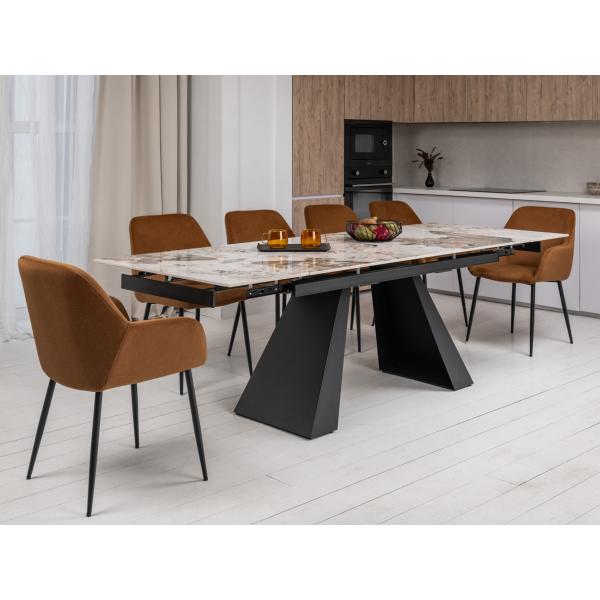 Стілець M-220 карамель + чорний