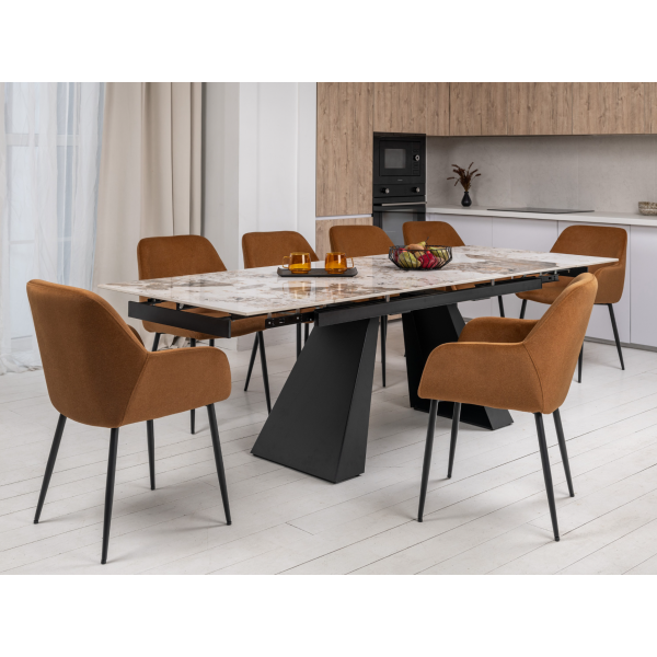 Стілець M-220 карамель + чорний