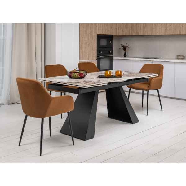 Стілець M-220 карамель + чорний