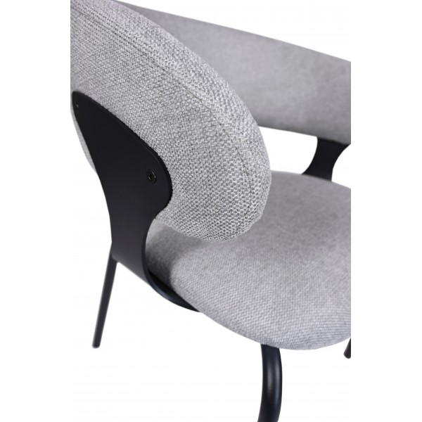 Стілець M-239 попільний + чорний