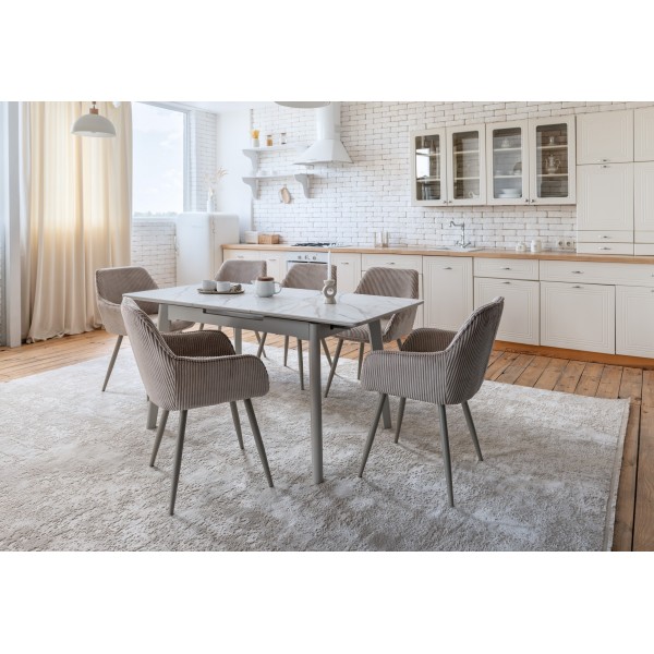 Стілець M-240 мигдаль + капучино