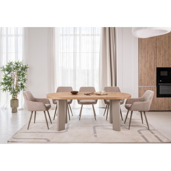 Стілець M-240 мигдаль + капучино