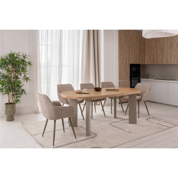 Стілець M-240 мигдаль + капучино