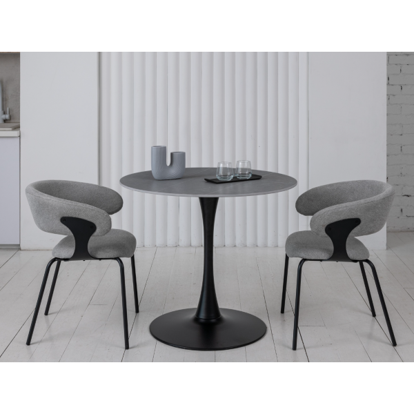 Стілець M-239 попільний + чорний