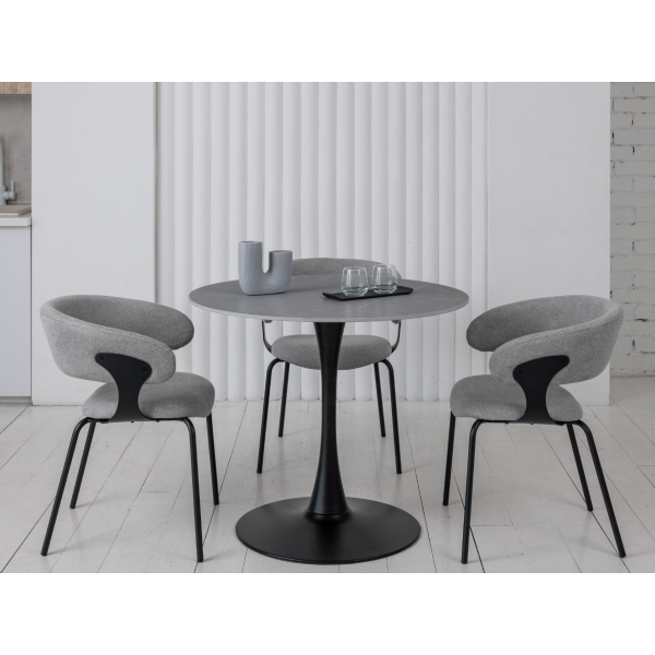 Стілець M-239 попільний + чорний