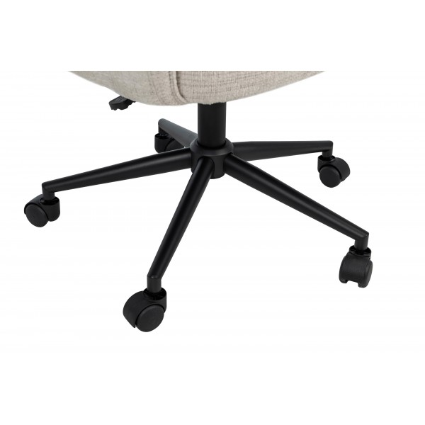 Крісло офісне O-10 кремовий штиль + чорний