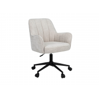 Крісло офісне O-10 кремовий штиль + чорний