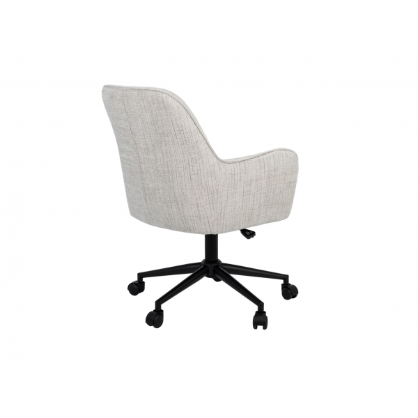 Крісло офісне O-10 кремовий штиль + чорний