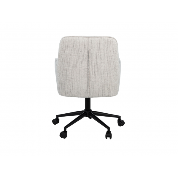 Крісло офісне O-10 кремовий штиль + чорний