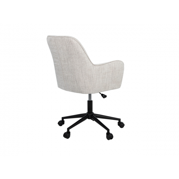 Крісло офісне O-10 кремовий штиль + чорний