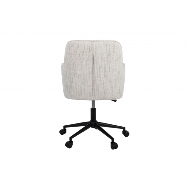 Крісло офісне O-10 кремовий штиль + чорний