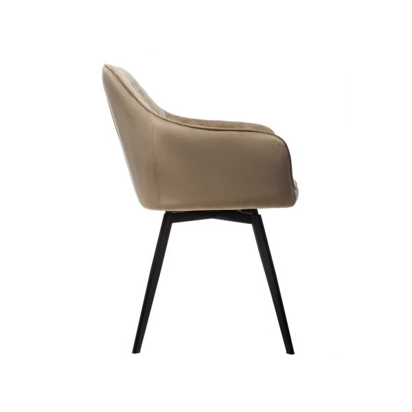 Стілець поворотний R-63 капучино + чорний