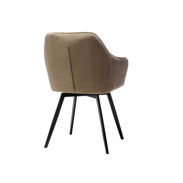 Стілець поворотний R-63 капучино + чорний